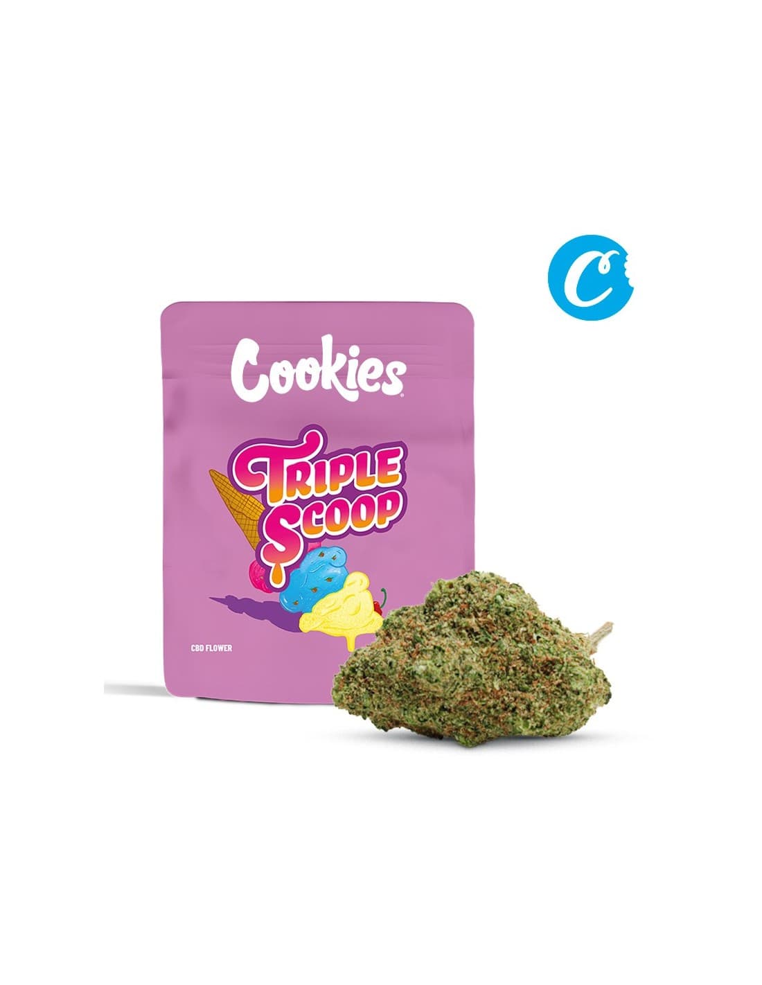 Fleur CBD Triple Scoop Cookies