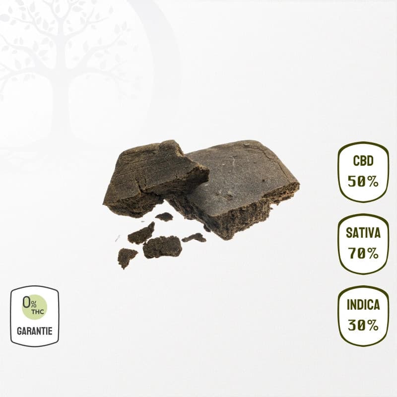Résine 50 % CBD Nature (Sans THC)