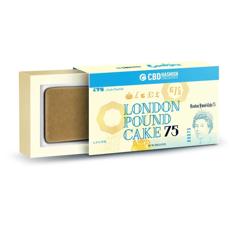 HASH LONDON POUND CAKE 75 CBD COOKIES® (100g) – Sixty8